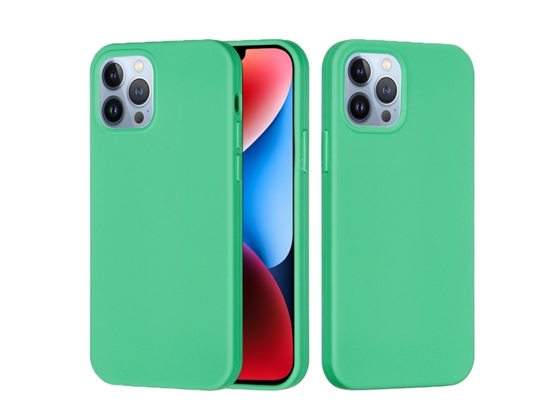 Lurelia Capa Protetora Para Iphone 15 Pro Max, Em Silicone E Pc, Interior Em Microfibra, Recortes Precisos, Cor Verde E Anti-riscos