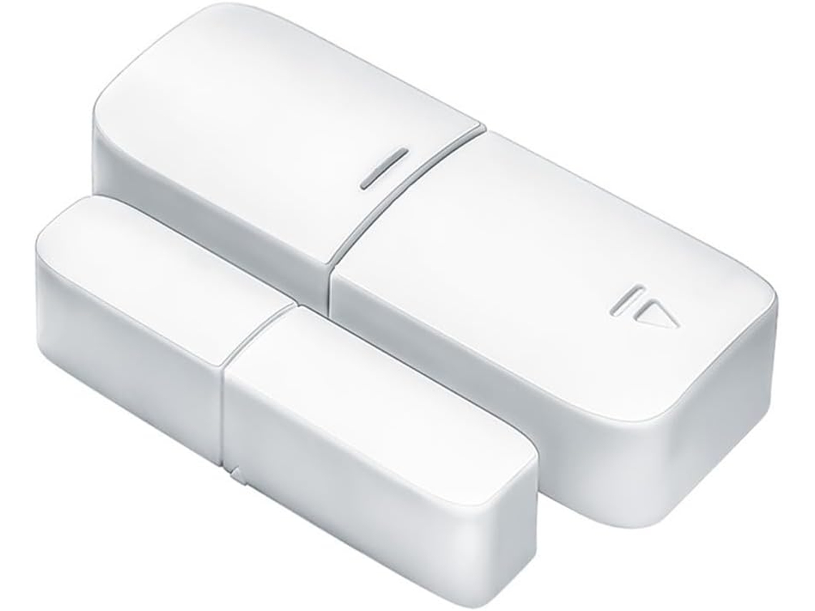 Detector De Porta Sem Fio Para Sensor De Segurança Compacto Em Abs, Branco