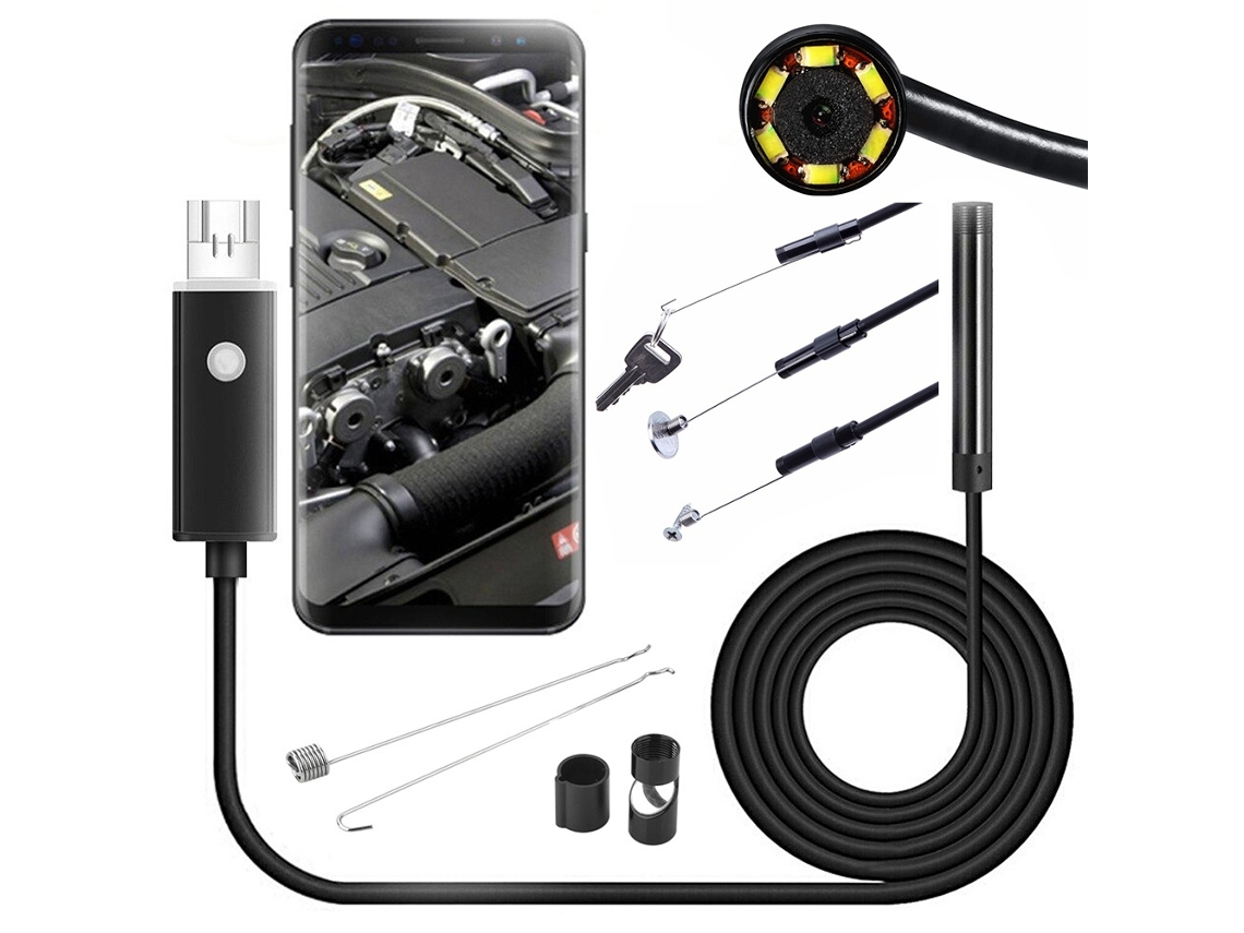 Câmera De Inspeção Para Celular E Pc / Endoscópio Usb 10 M Brilvibera
