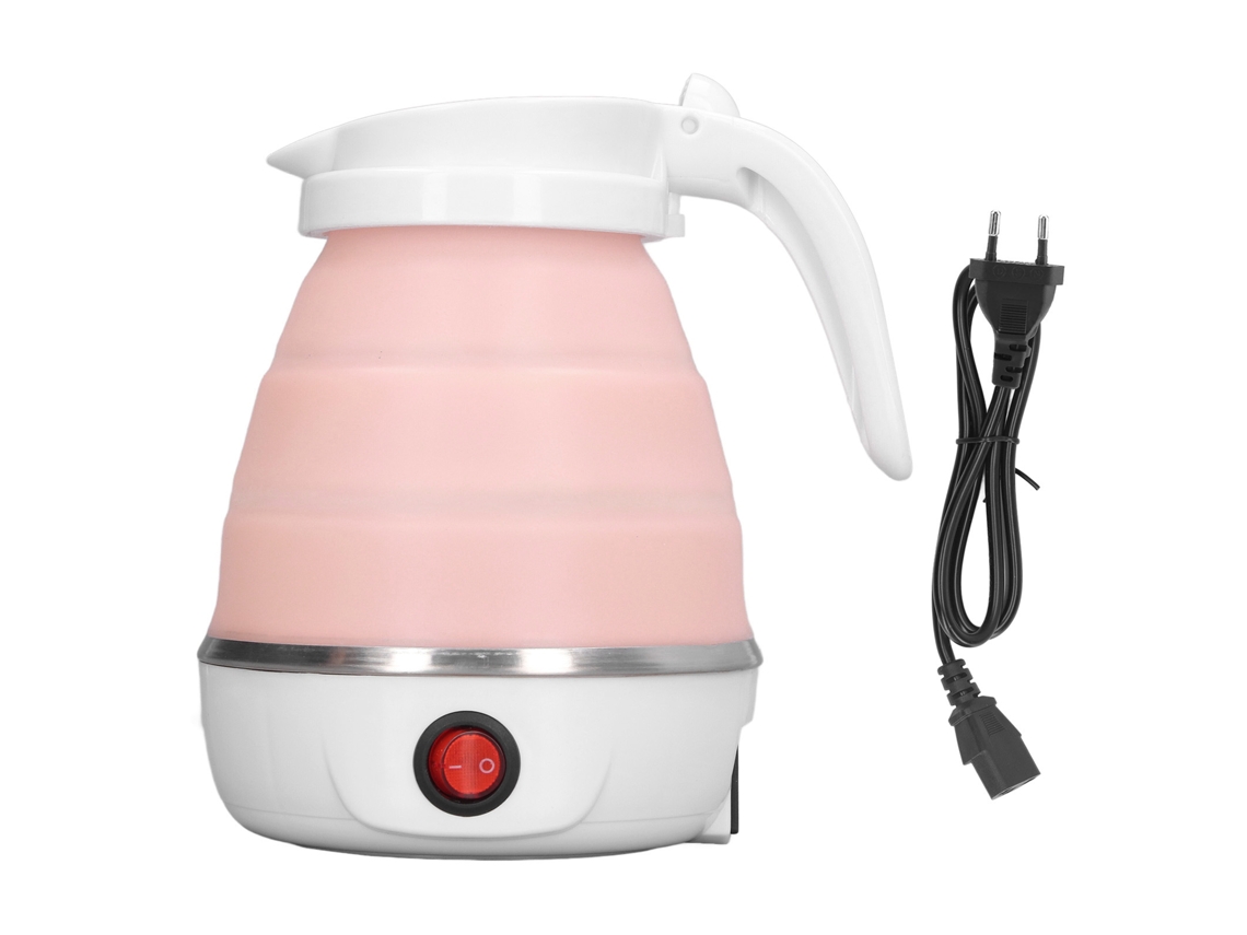 Chaleira Elétrica Dobrável de Silicone 600w Segura Alimentar 0,6l para Viagem Acampamento Outdoor | S/MARCA
