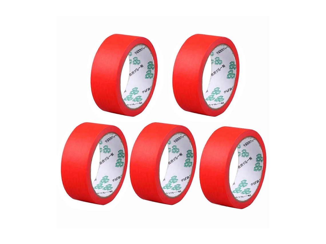 Fita Adesiva Paper Frog Tape, 5 Unidades, Azul, para Pintura, Ideal para Decoração de Interiores e Projetos Diy. GOKOCO