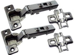Conjunto De 4 Dobradiças Ocultas De Fechamento Suave Para Armários, Fabricadas Em Aço Bzp 110.