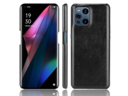 Capa À Prova De Choque Com Textura De Lichia Em Pc + Pu (marrom) Para Oppo Find X3 / X3 Pro