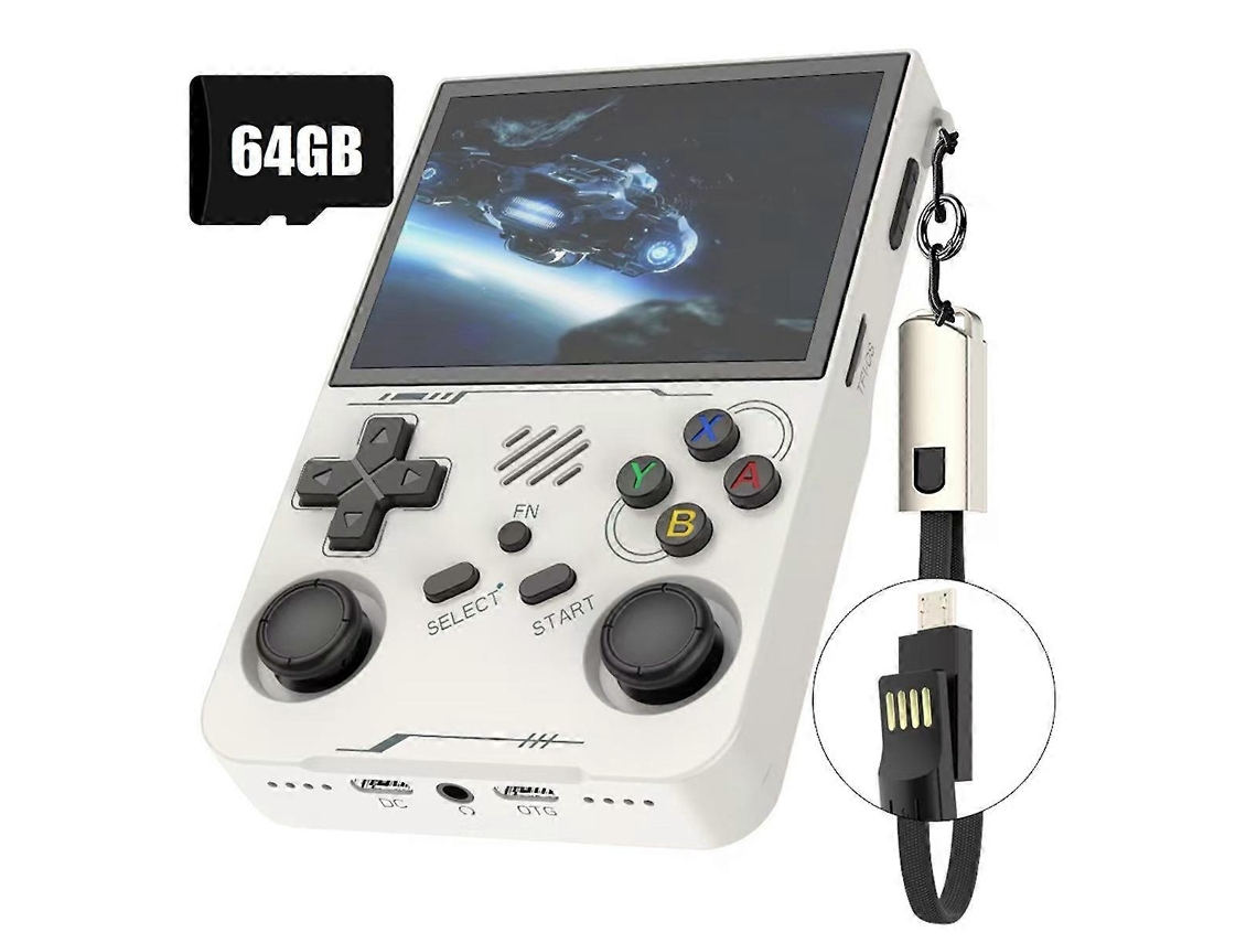 Console De Jogos Portátil Retrô R36xx De 64 Gb, Mais De 14.000 Jogos, Sistema Linux, Tela De 3,5 Polegadas, Player De Jogos Portátil De Bolso Ly Ebike