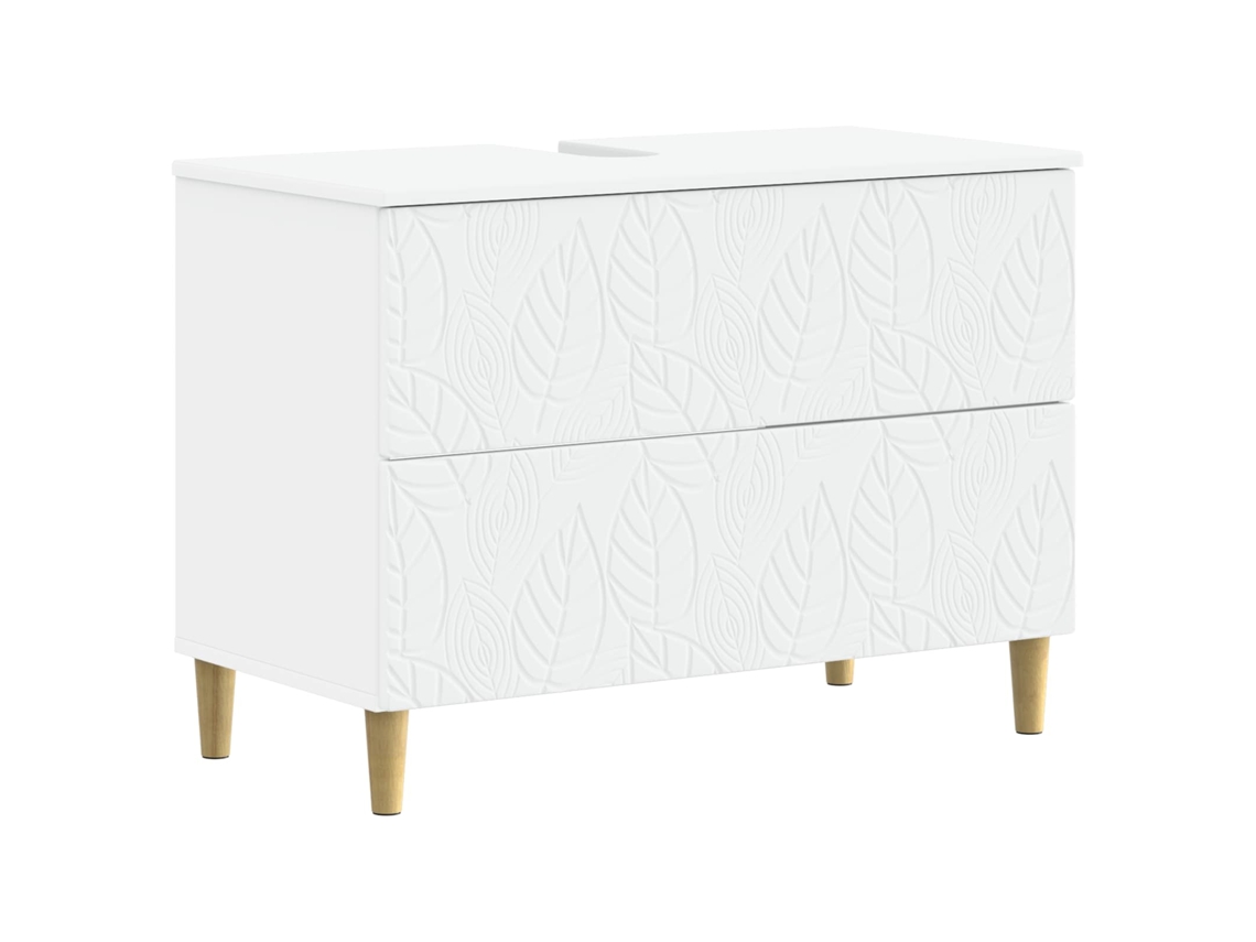 Vidaxl Armário Para Pia De Banheiro Delft Branco 82 X 41 X 59 Cm