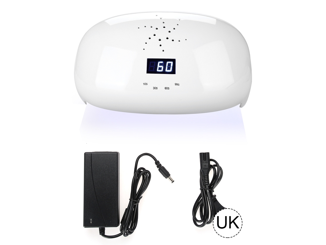 Lâmpada Uv Led Para Unhas 78w Potente Com Sensor Automático E Ventilador Para Secar Rápido Todos Os Géis De Unhas