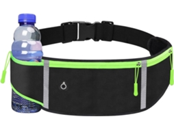 Lurelia Pochete Desportiva Cinto De Corrida À Prova D'água, Unissex, Para Celular E Garrafa De Água, Com Fecho Flip, Acessórios De Corrida (preto)