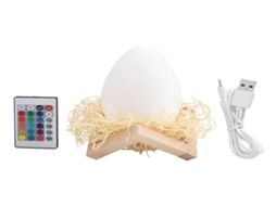 Luminária Noturna 3D Lurelia em formato de dinossauro, recarregável via USB, com controle remoto, sensor de toque e RGB para quarto infantil.