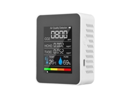 Medidor de qualidade do ar portátil, detector de CO2 interno 5 em 1, testador de formaldeído, HCHO TVOC, LCD de temperatura, Slowmoose