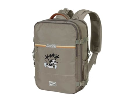 Mochila Disney Mickey Mouse Face de Viagem Mercury Grande 47x23x33cm, Multicolorido