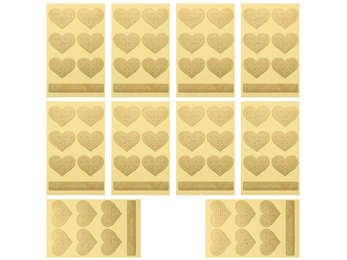 10 Folhas de Adesivo Tridimensional ALLINLESS