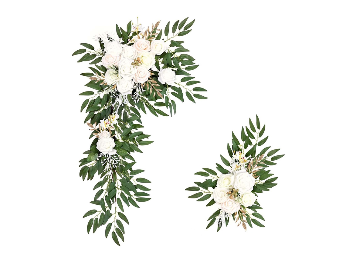 Conjunto De Flores Para Arco De Casamento Decoração Boas-Vindas