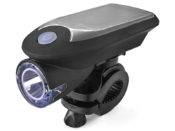 Conjunto Luz Solar Bicicleta Frontal/traseira 2suportes Ipx8 Preto Yizhood