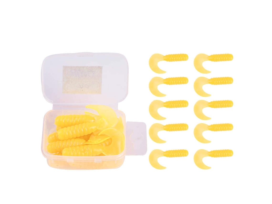 Soft Bait Boxed Single-tail Worm Attracts Fish Realistic Trapping