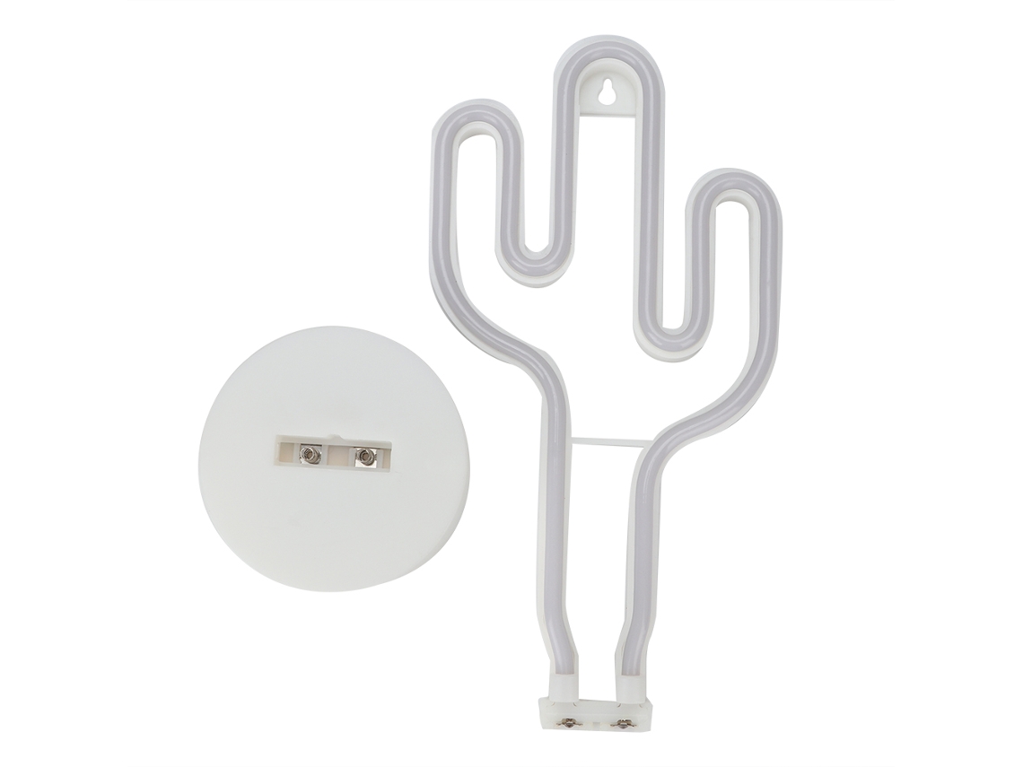 Rebe-luz Led Decorativa De Mesa Com Base Redonda E Forma Única De Cacto Para Lar