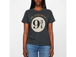 Rockinstone Harry Potter Platform Nine And Three Quarters Black T-shirt Size:xl