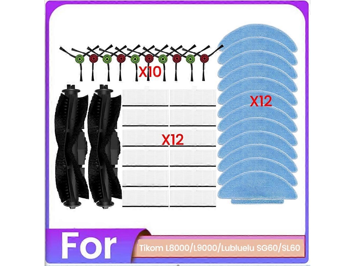 Conjunto De 36 Escovas E Filtros Para Aspiradores De Pó L8000, L9000, Sg60 E Sl60. Peças De Reposição Para Acessórios._ptg