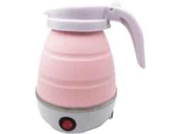 Chaleira Elétrica Chaleira Elétrica Dobrável de 0 6L Mini Chaleira de Silicone para Viagem com Fundo de Aço Inoxidável 649