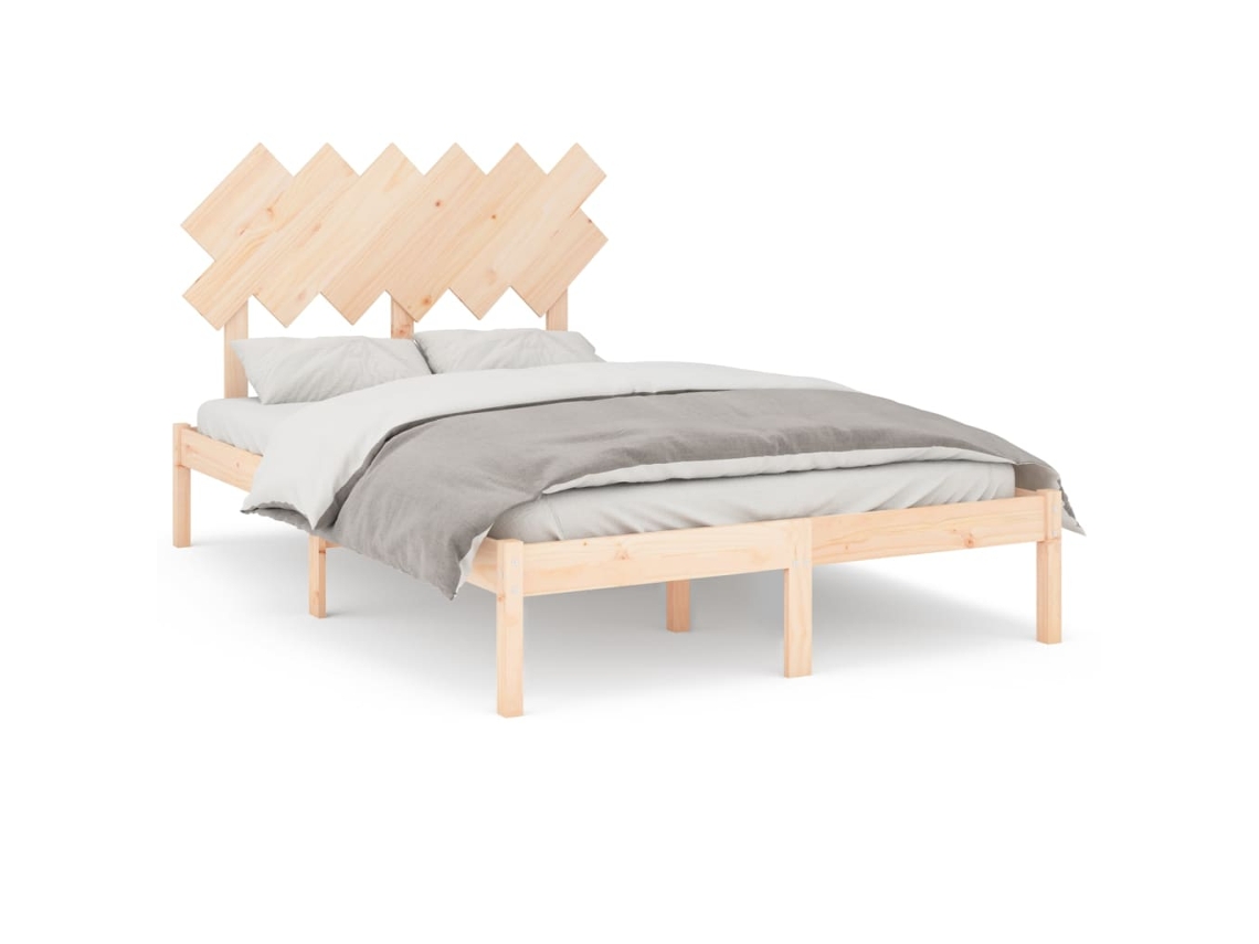 Estrutura de Cama Pequena Casal MAISON EXCLUSIVE em Pinho Maciço 120x190 cm