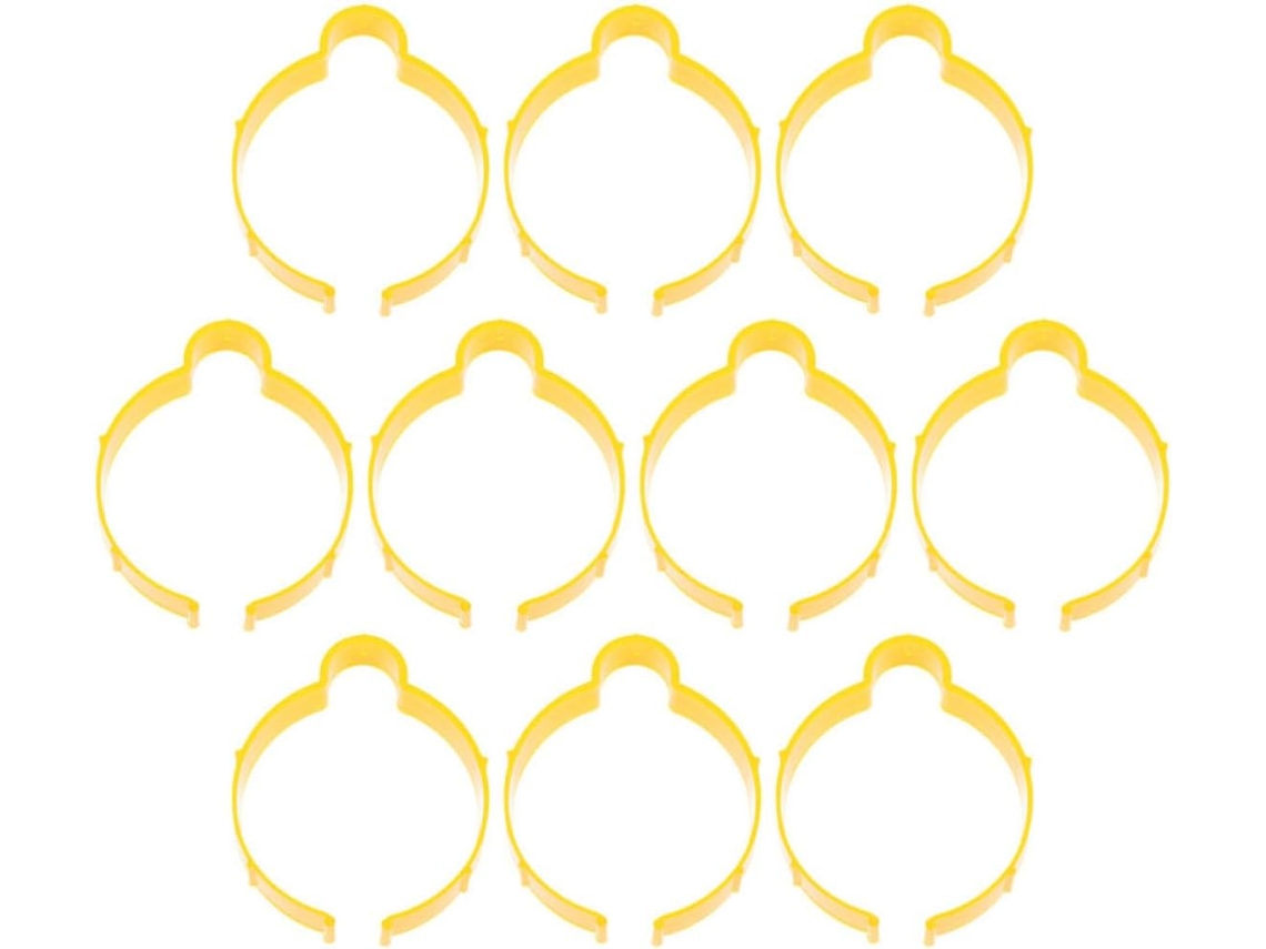 Suportes de montagem para rolo de filme automotivo, 10 peças, plástico amarelo, posicionamento preciso, para