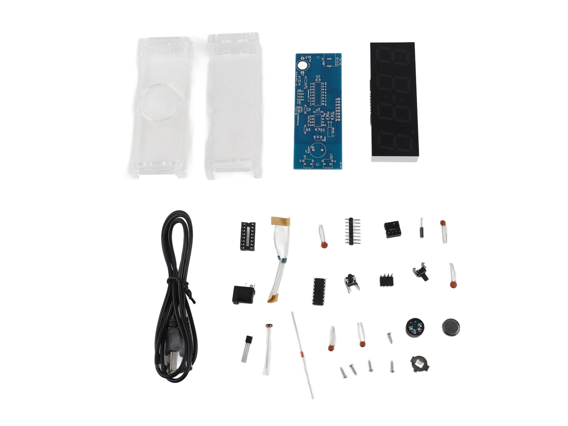 Relógio Digital LED 4 Dígitos com Controle S/MARCA