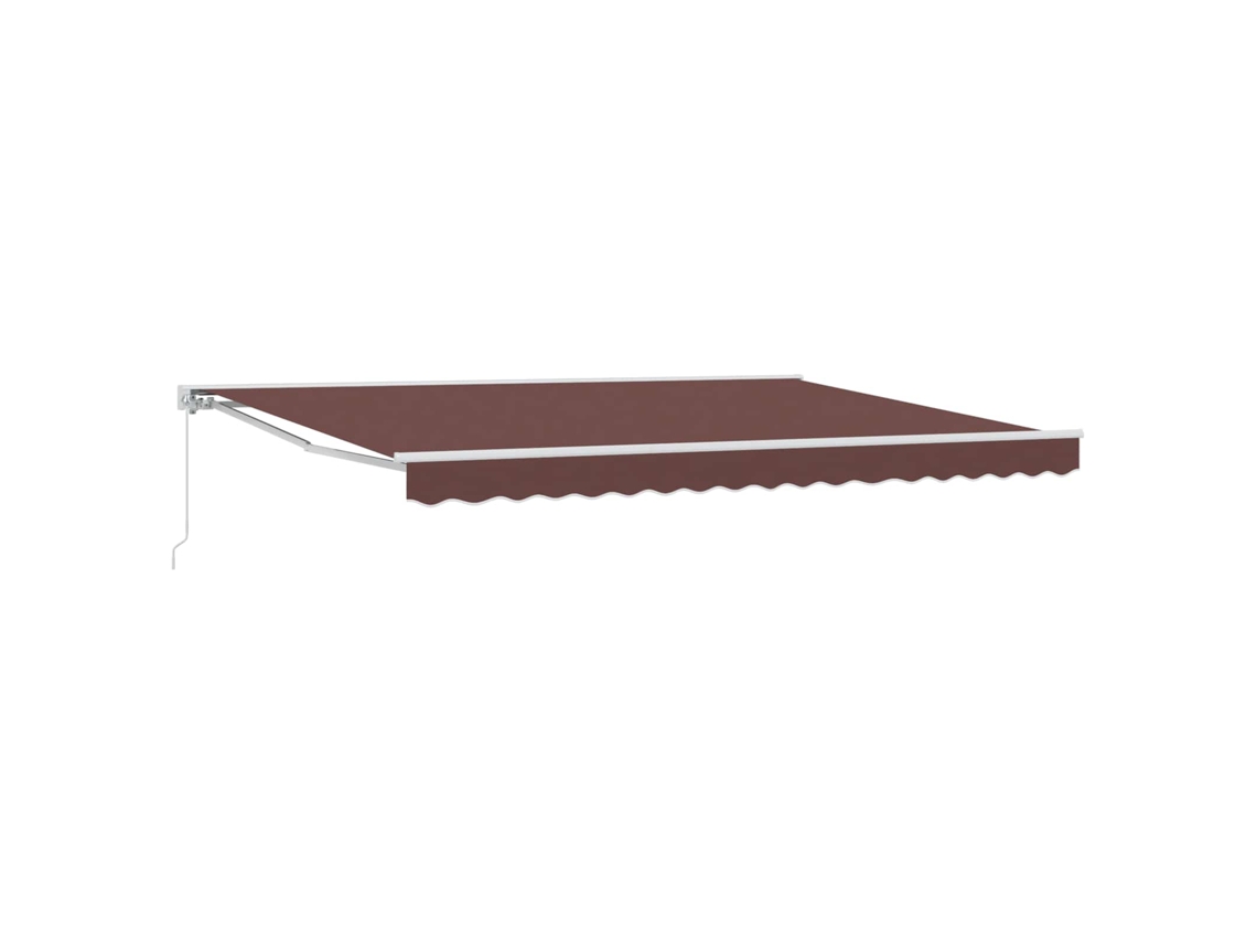 Conjunto 1 Toldo Retrátil Vidaxl Branco Alumínio (4 × 3 M)