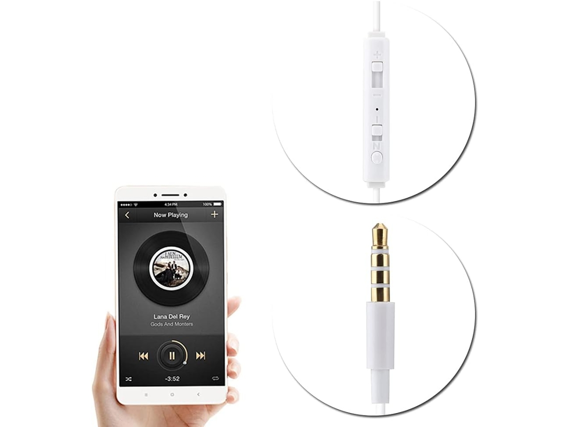 Bewinner Écouteurs Intra - Auriculares Com Tubo De Ar E Micro Para Ios Et, Transparente, Simple Fil, Isolation