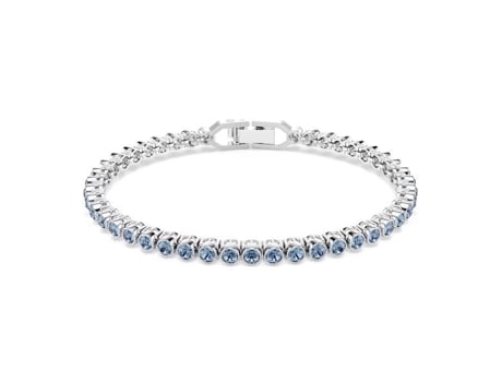 Pulseira Swarovski Pulseira Swarovski Tennis Imber Emily Azul Cor Do Material Branco Tamanho/comprimento 18.5 Cm Branco