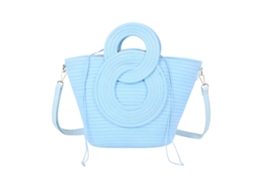 Bolsa de Mão Cabas Trançada Estilo Boho com Pegas Esculpidas GALLANTRY