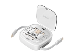Cabo Usb C 6 Em 1 Carga Rápida 60w Com Adaptadores Branco Hoco