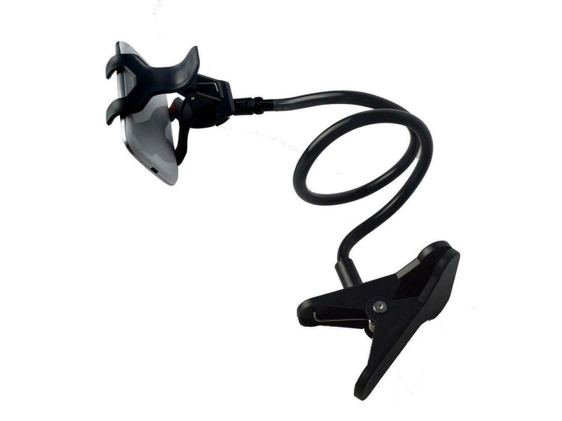 Suporte Flexível Para Telefone 360° Com Clipe Para Montagem Em Mesa E Braço Longo
