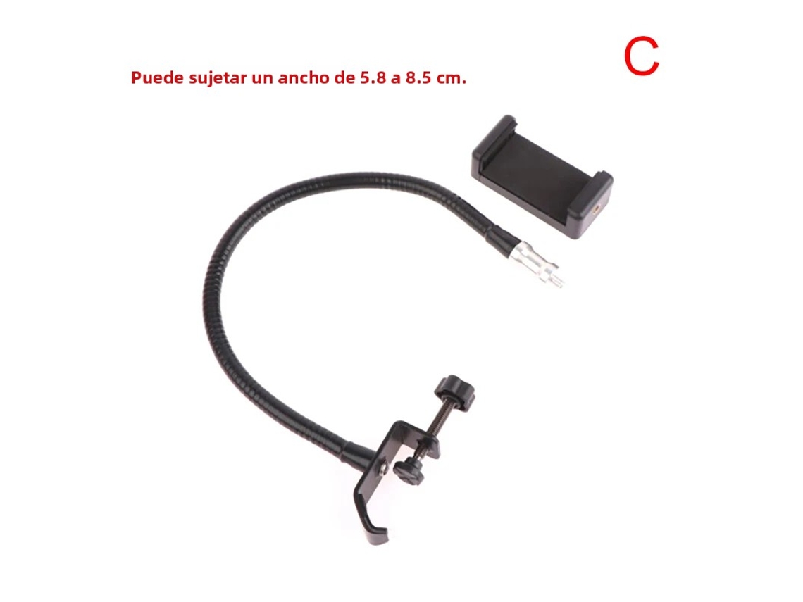 (c) Suporte De Microfone Flexível Com Pescoço De Pato E Clipe De Mesa, Adequado Para Estúdios De Transmissão E Gravação.
