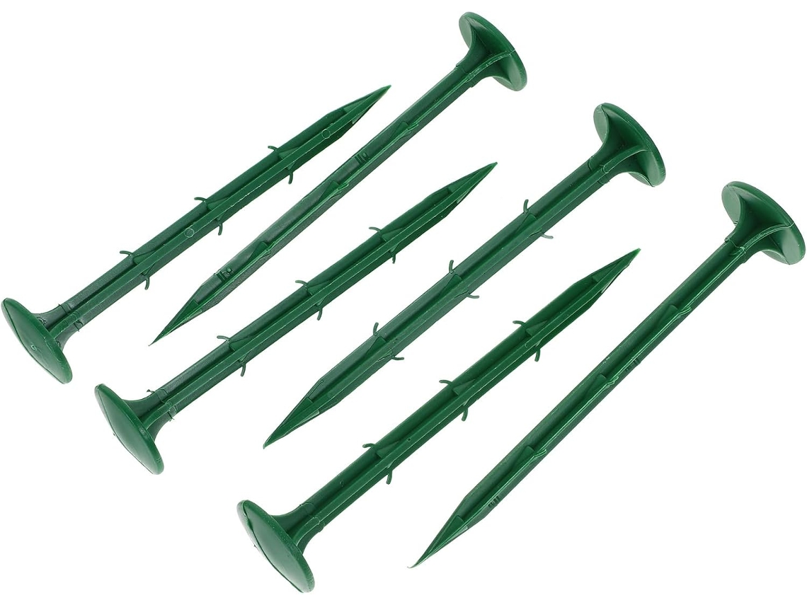 Kit de 100 Estacas de Plástico Verde para Jardim, Altamente Flexíveis e Supers, Ideais para Uso em Jardins e Áreas CHABERLU