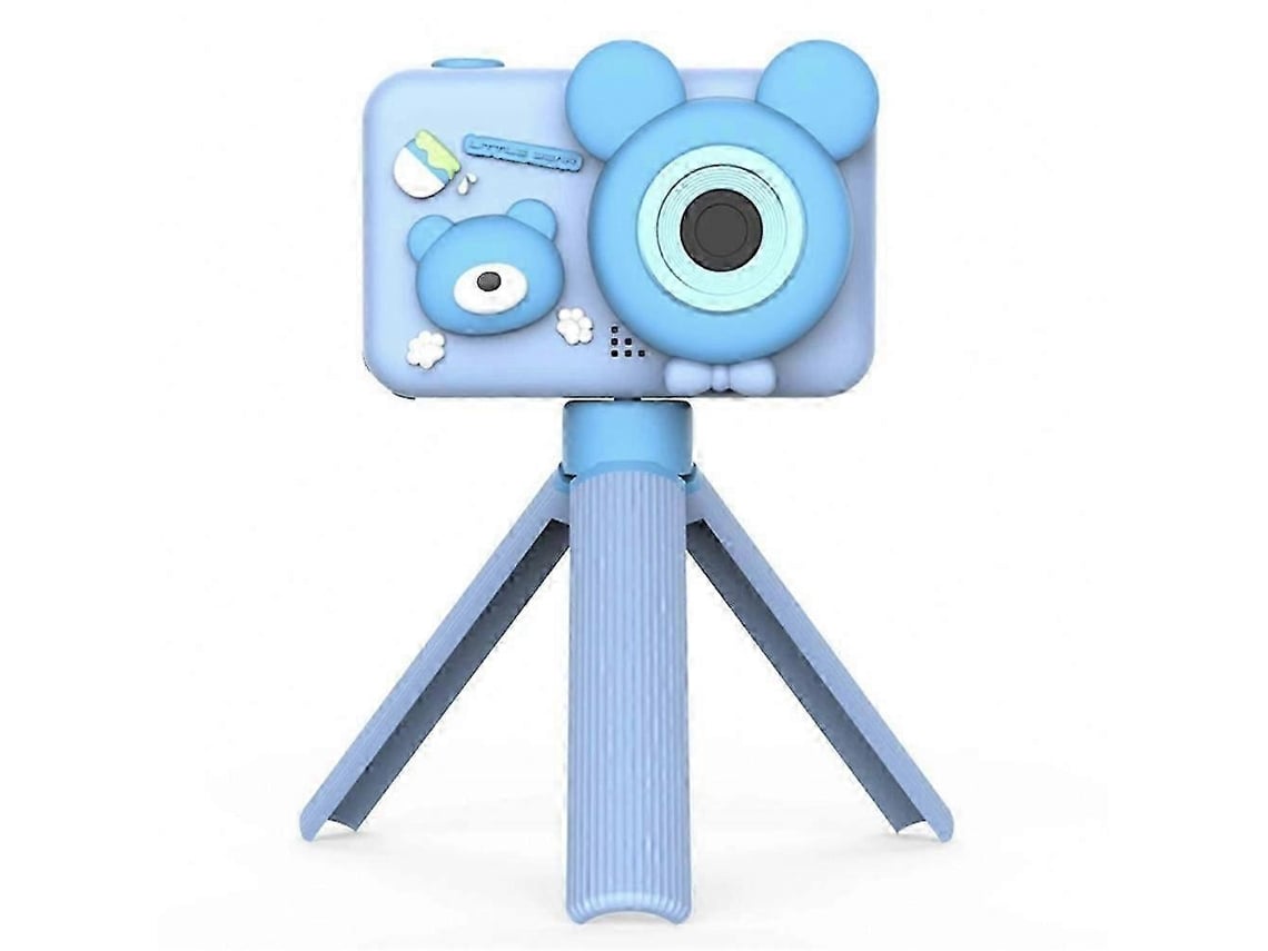 Mini Câmara Fotográfica Digital Infantil Cor-de-rosa Com Ecrã De 2,0 Polegadas E Tripé