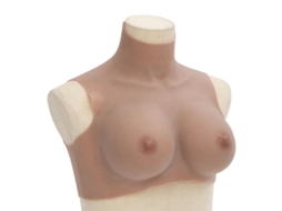 Vidaxl Peitoral De Silicone Bronzeado Copa E