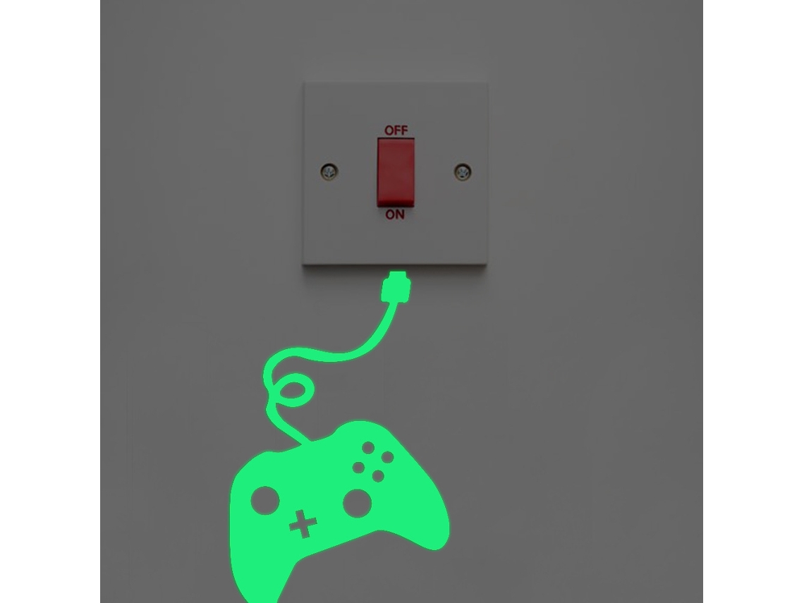 Adesivos De Parede Para Switch, Adesivos De Parede Luminosos Para Console De Jogos Mural Sti Slowmoose