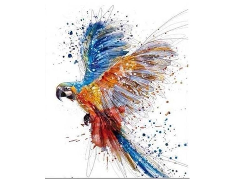 Tela FIGURED' ART Paint by Numbers - Papagaio  - Figured' Art Pn1861-Y (51x2,5x41,3 cm)