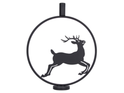 Portador de Velas Venado Estilo Europeo Negro para Velas Tealight Decoración de Pared para Bodas Y Fiestas