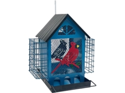 Comedouro Externo para Pássaros com Gaiola Dupla, para Observação de Pássaros, Perfeito para Canários e Periquitos, CHABERLU