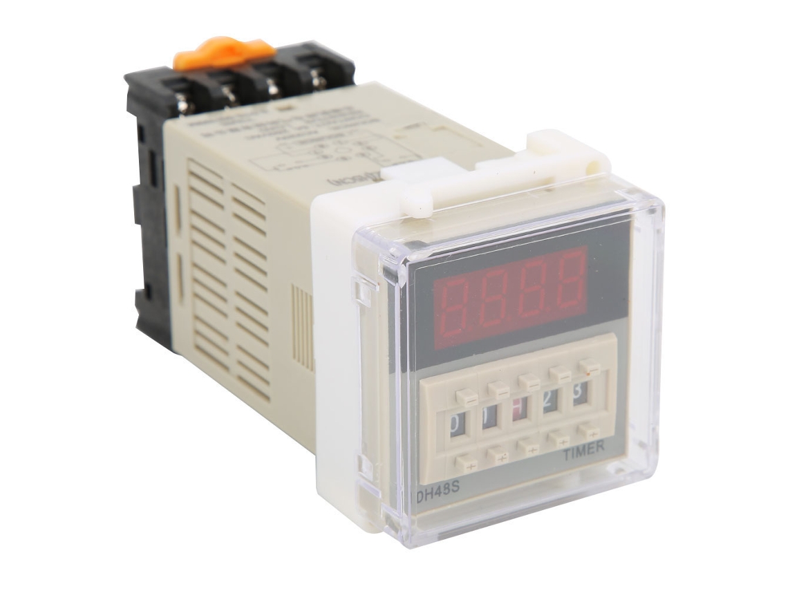 Laxiscreed Relé Temporizador Digital Dh48s-2z Com Duplo Ciclo E Controle De Atraso