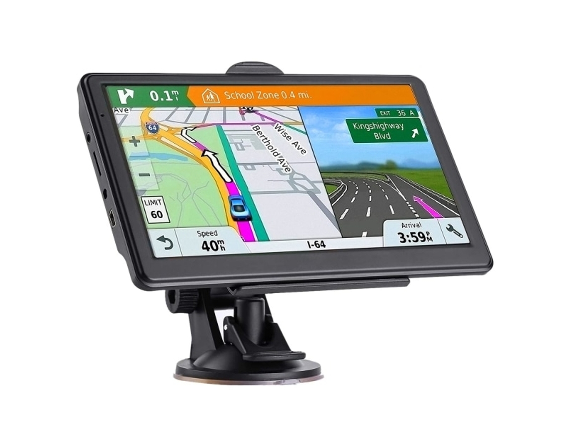 Navegador Gps Para Carro, Mapa Atualizado De 2024, Tela Sensível Ao Toque De 7 Polegadas, Guia De Voz Com Instruções Passo A Passo