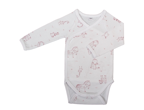 Conjunto de Bodys Manga Comprida para Bebé BLANC AVENUE BÉBÉ 12 meses (Algodão - Rosa)