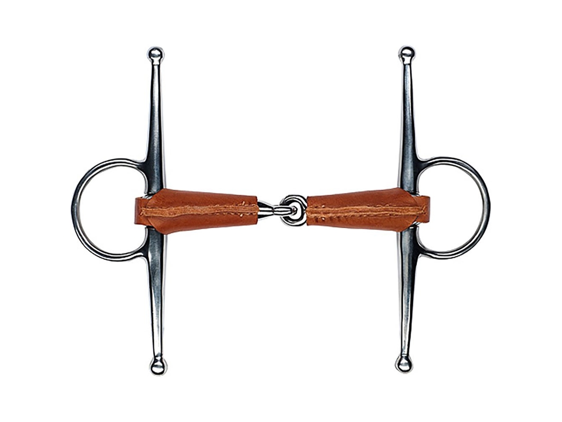 Bridões de Quebra Dupla com Flexi 3 Peças Boca Dourado 115 Mmfeeling
