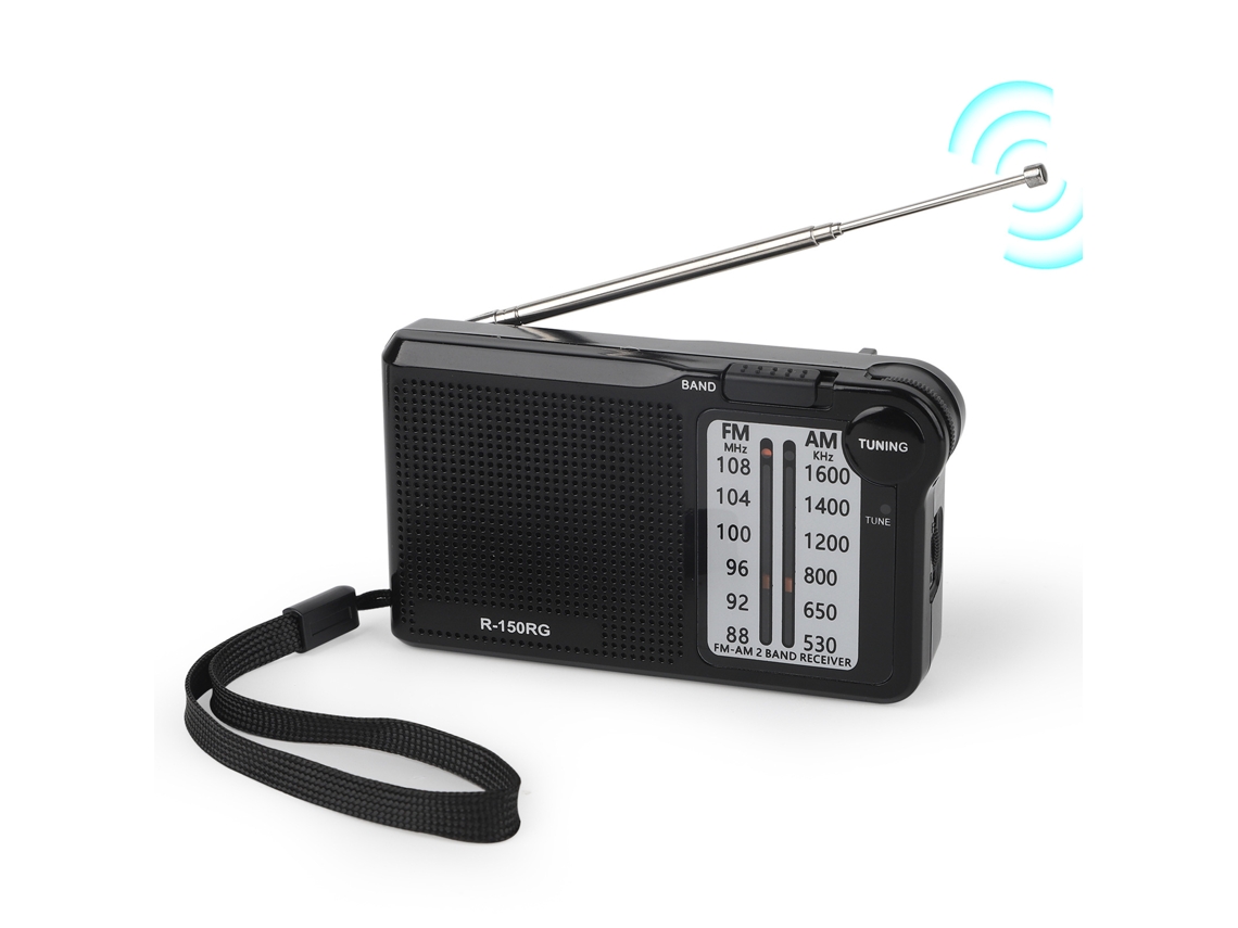 Mini Rádio Portátil Bolso Fm/am, Dupla Banda, Preto, Sintonizador Analógico ZYBLSSBB