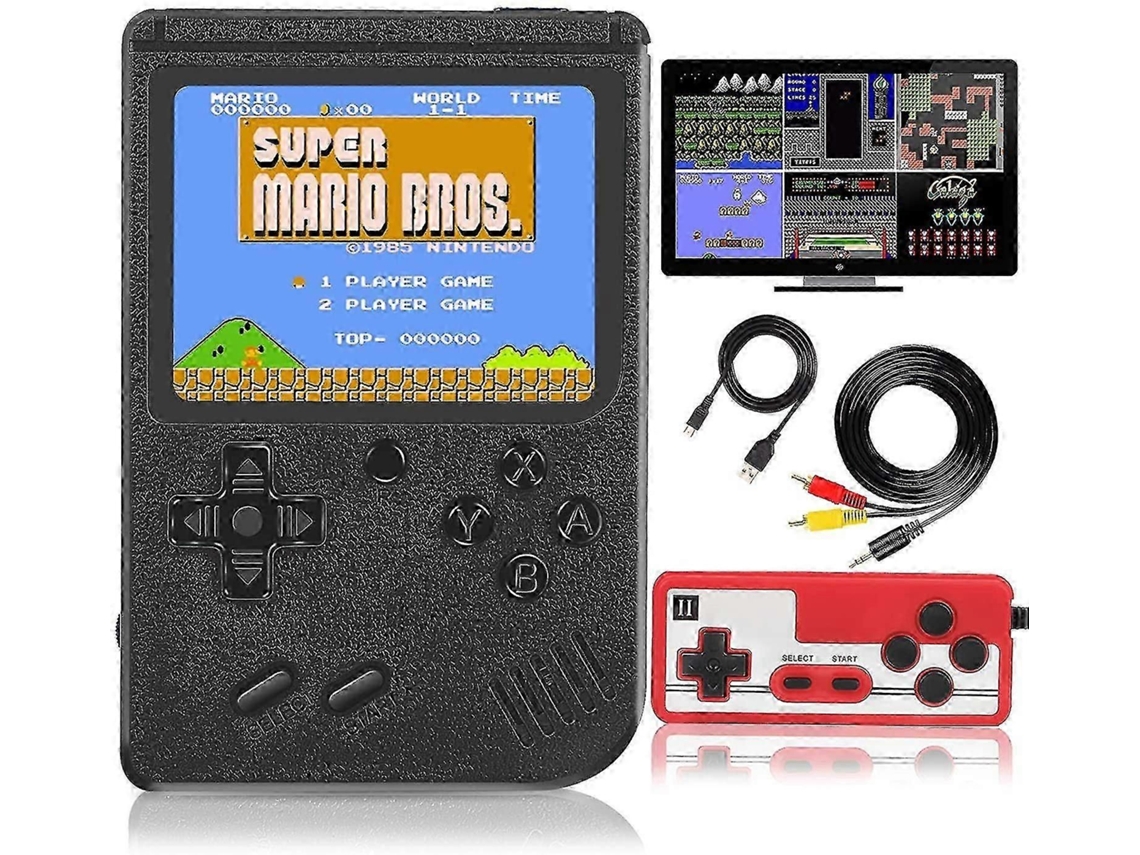 Consola de Jogos Portátil com 400 Clássicos Fc Consolas Videojogos Portáteis Vídeo Sup Orte para Conectar Tv e Doi GOKOCO