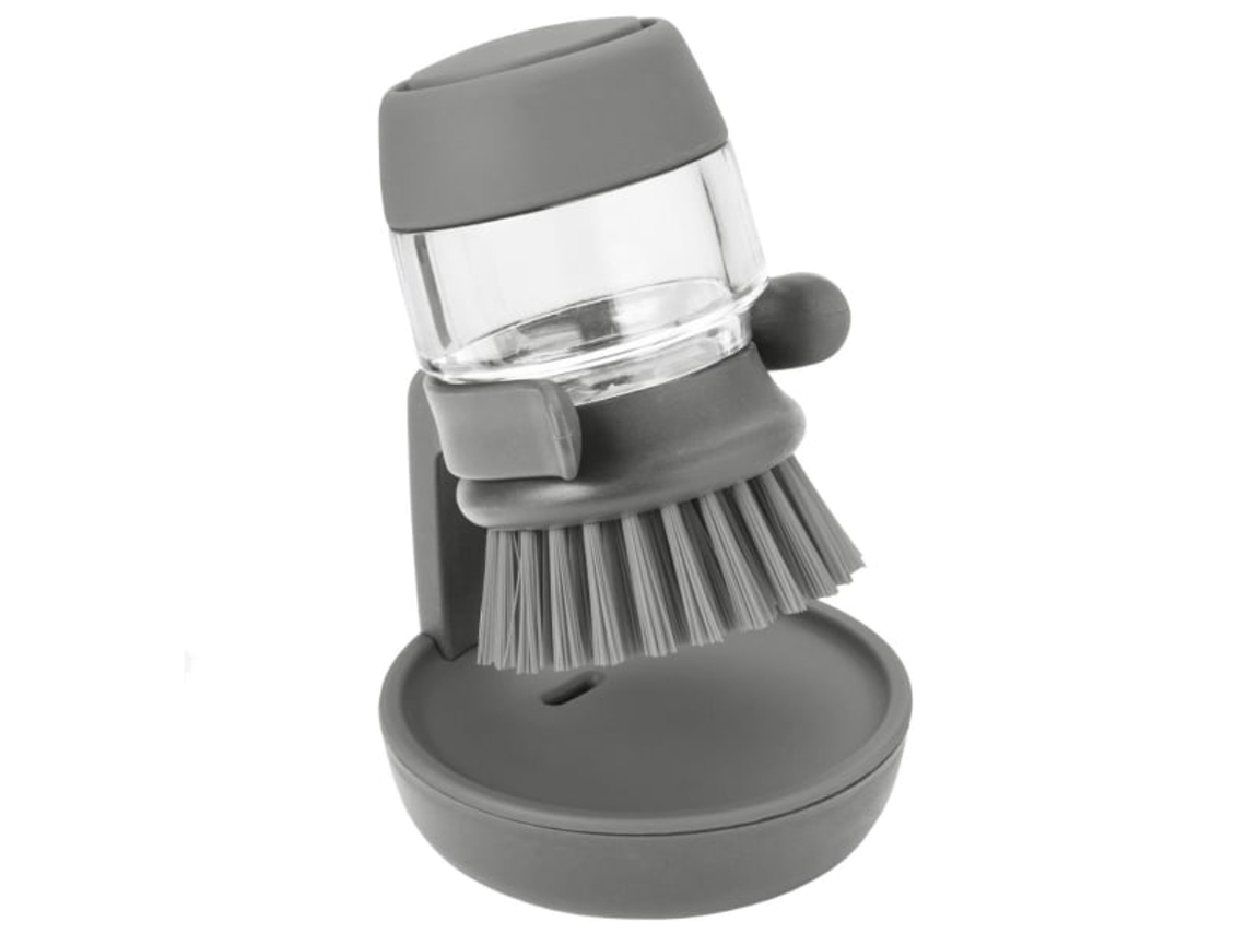 Escova de Lavar Louça com Compartimento para Detergente, Cinza AQUAFORGE