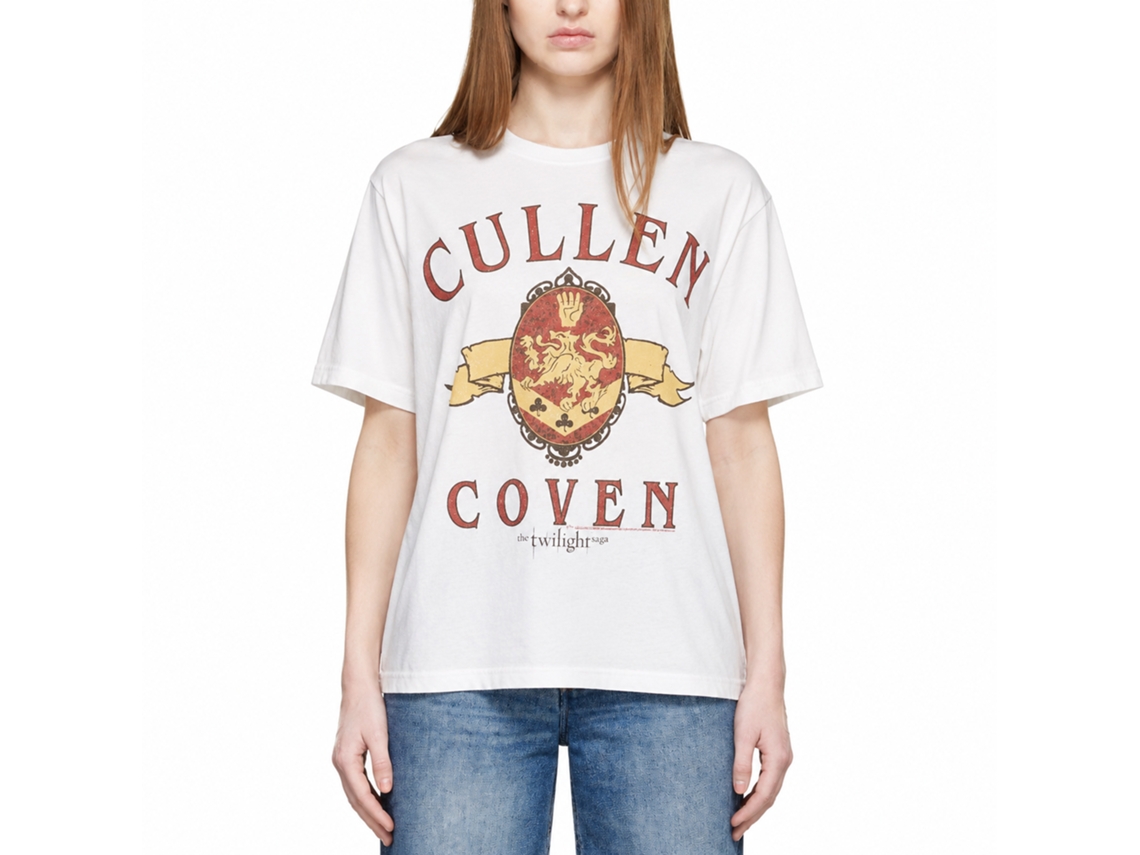 Rockinstone Twilight Movie Cullen Coven Preppy White Adult T-shirt Size:l