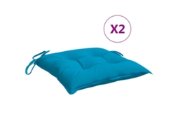 Chair Cushion, Chair Cushions Vidaxl Azul Poliéster (40 X 40 X 7 Cm)