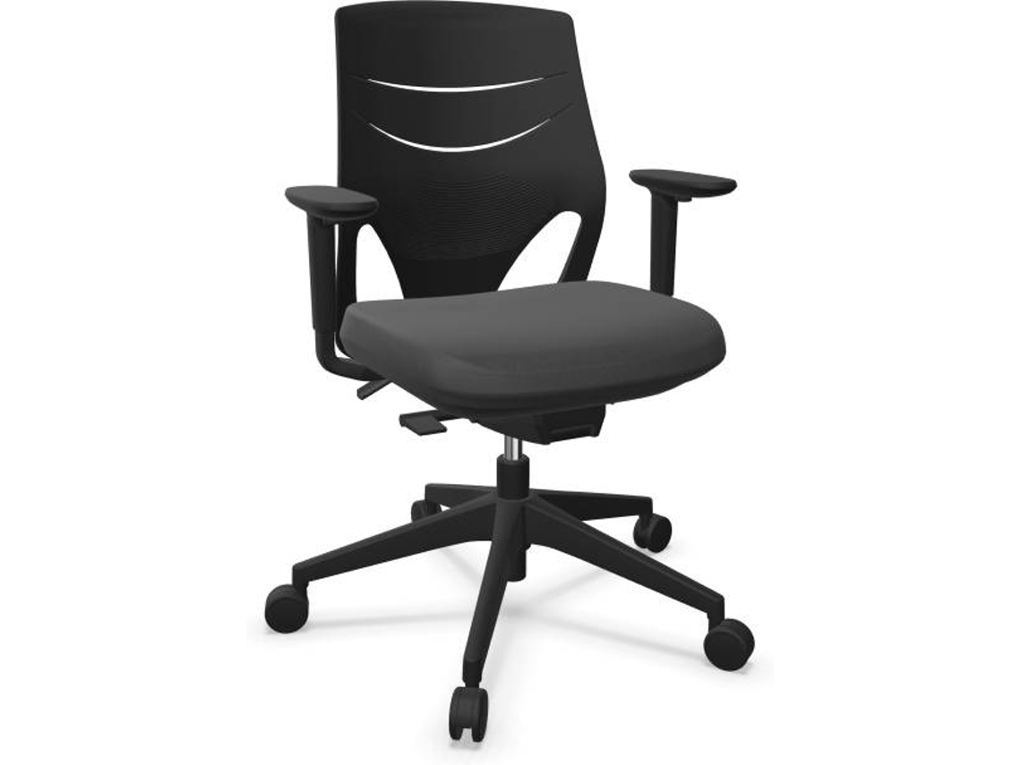 Cadeira de Escritório Operativa ACTIU Efit Serie 40 Preto (Braços reguláveis - Tecido)
