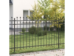 Vidaxl Cerca De Anel Tilburg 200 X 166 Cm Aço Revestido A Pó Preto